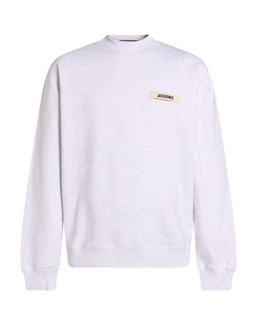 Man Sweatshirt Light grey Size S Cotton