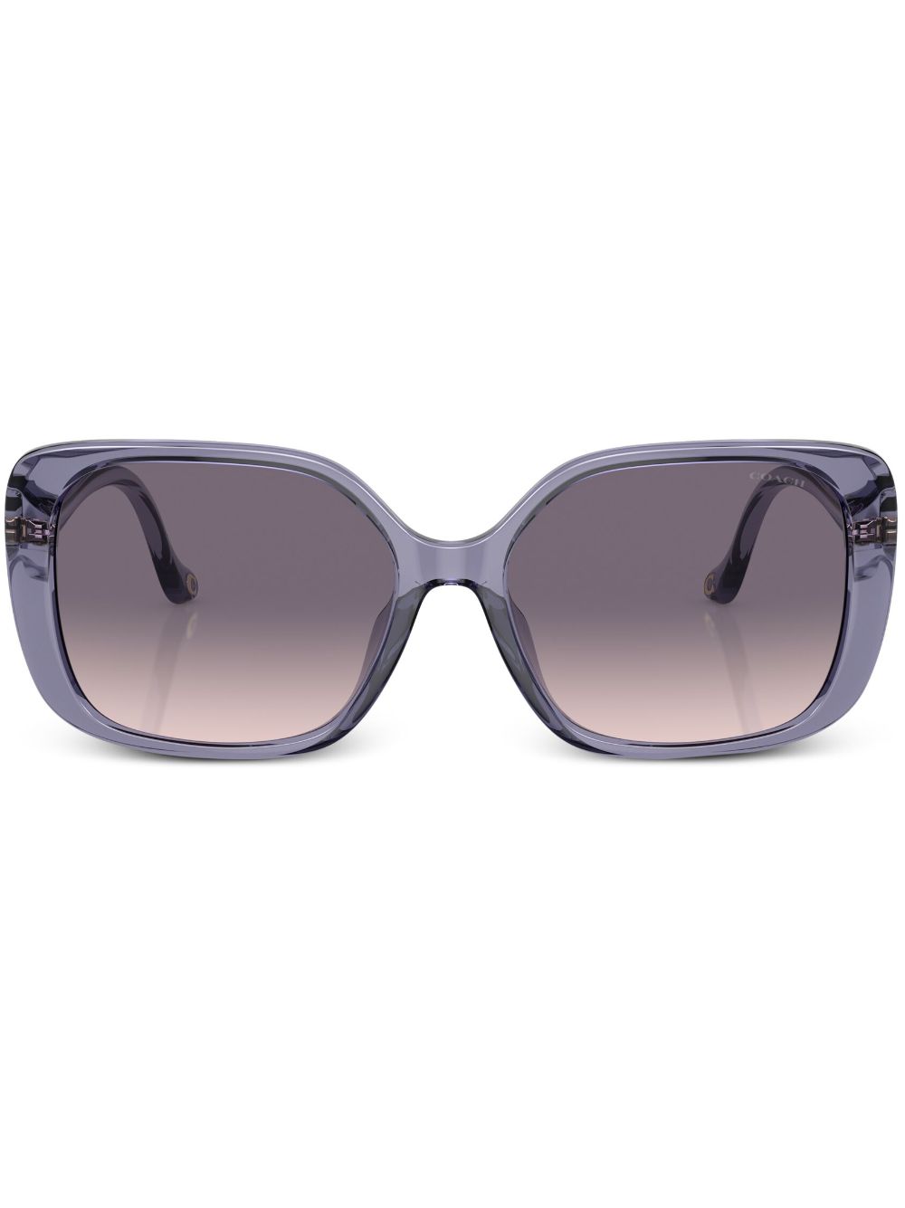 Logo-lettering sunglasses - Purple