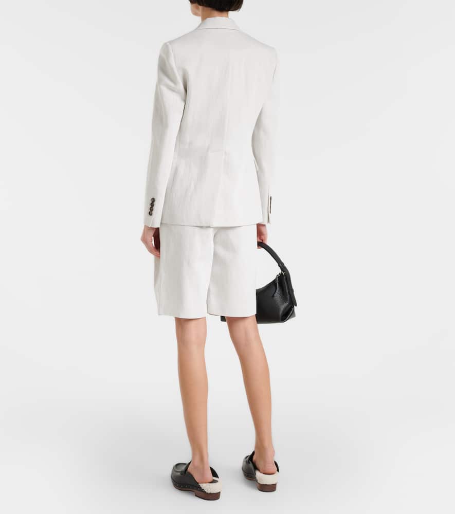 Cotton and linen blazer