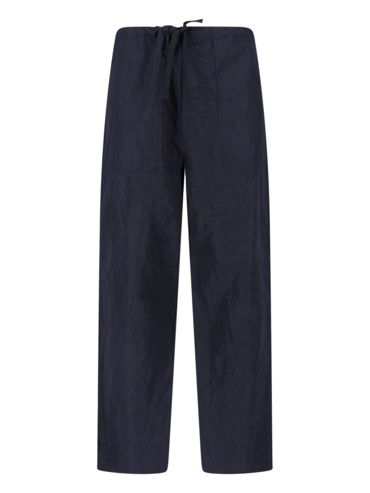 -Style Silk & Cotton Ramie Trousers