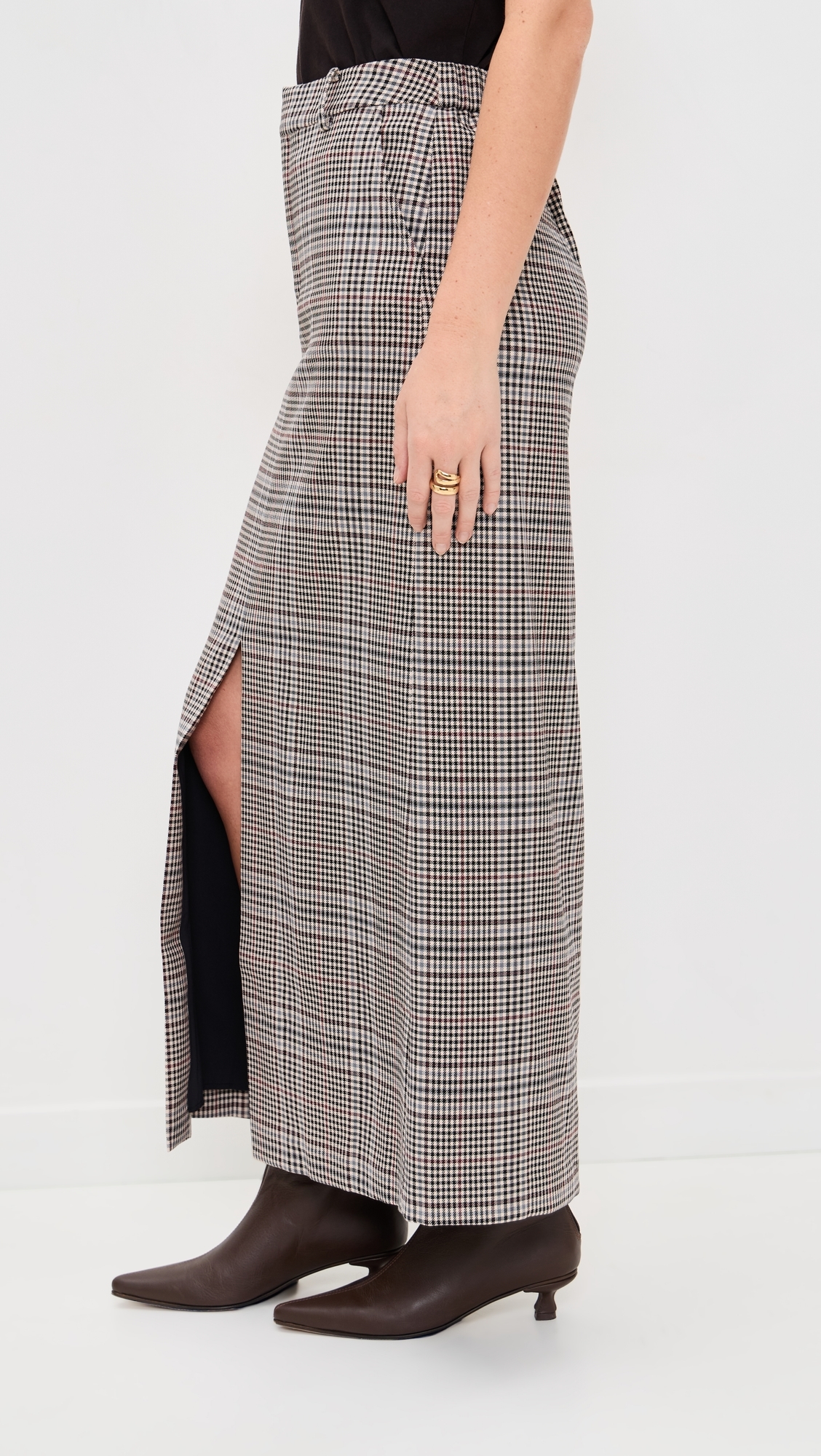 Roxy Skirt Tan Plaid