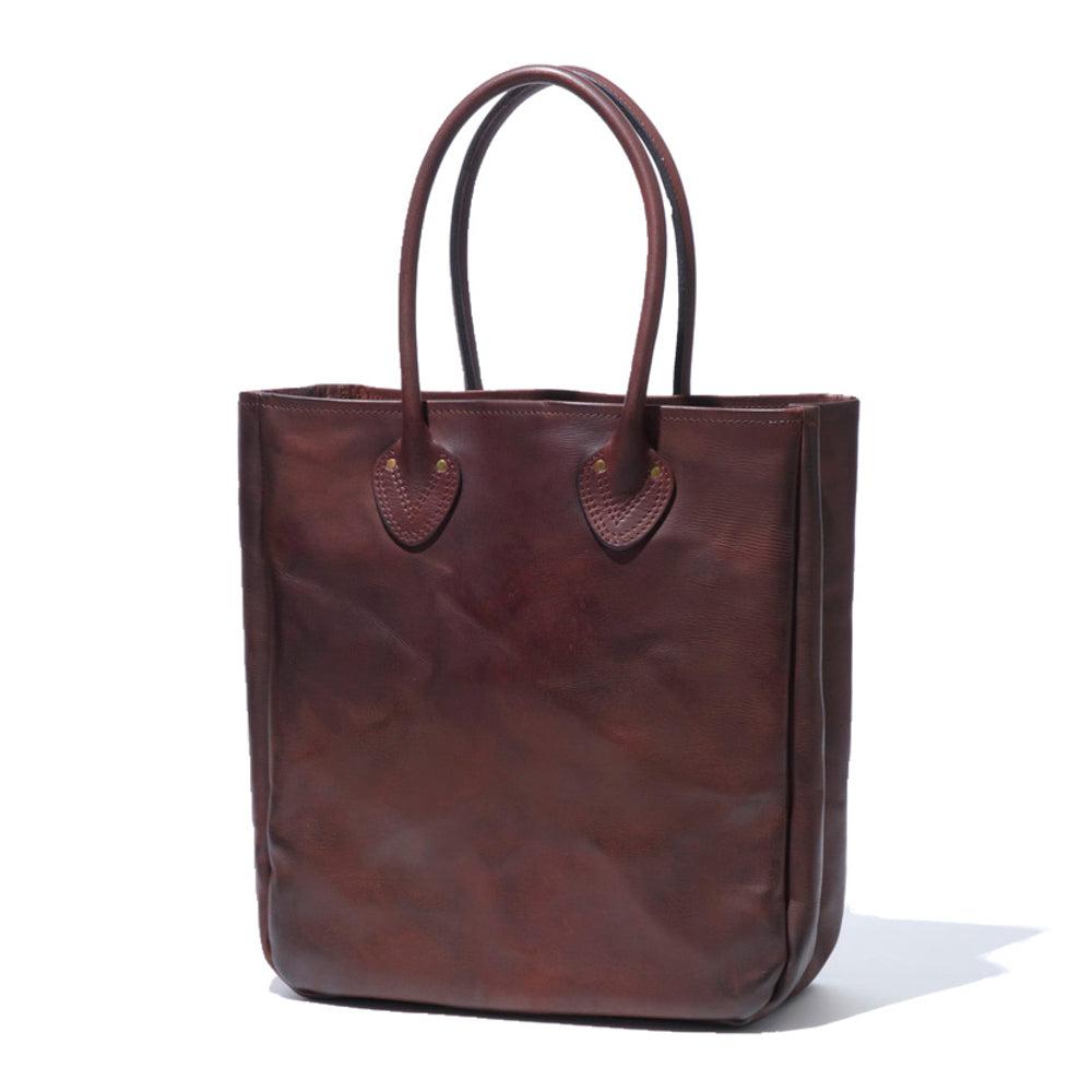 Leather Old Tote Bag Brown