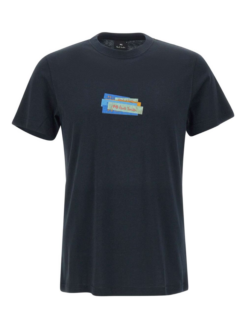 Graphic-print cotton T-shirt - Blue