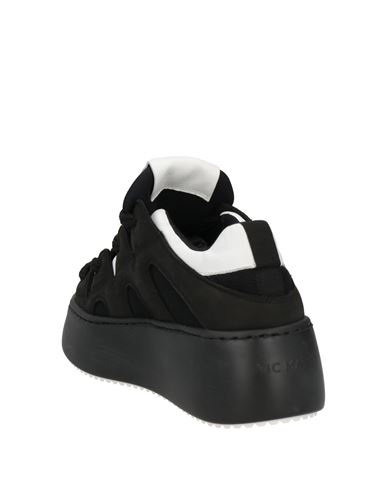 Vic Matiē Woman Sneakers Black Size 6 Leather, Textile fibers
