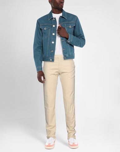 Man Pants Beige Size 28 Cotton, Polyester, Elastane