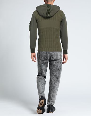 Man Sweater Military green Size XL Polyamide