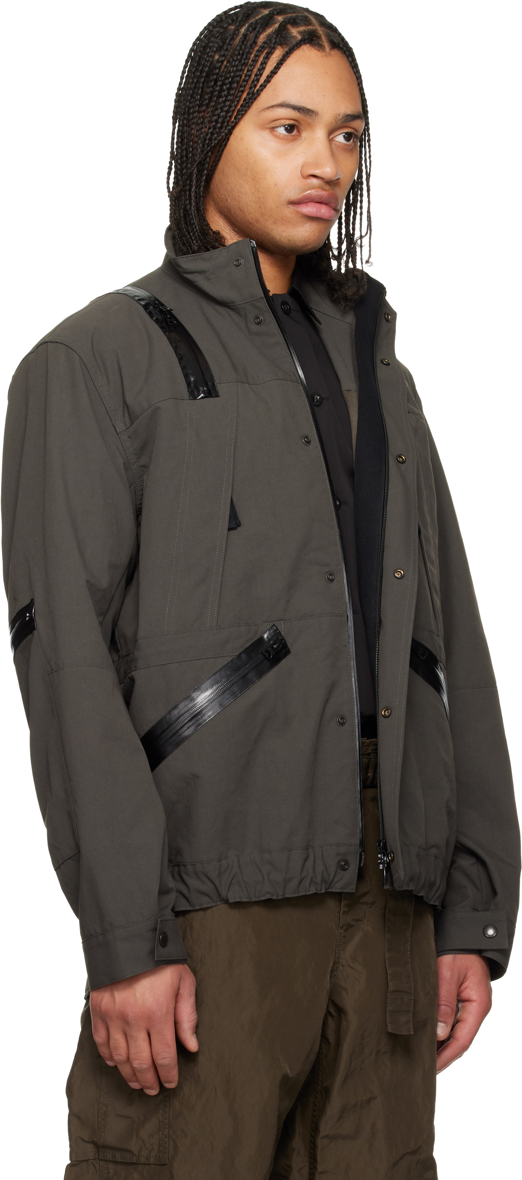 Khaki Weathercloth Blouson Jacket