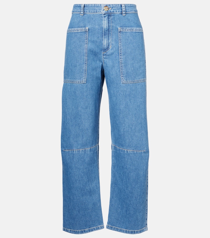 Velvet Farah cropped barrel-leg jeans