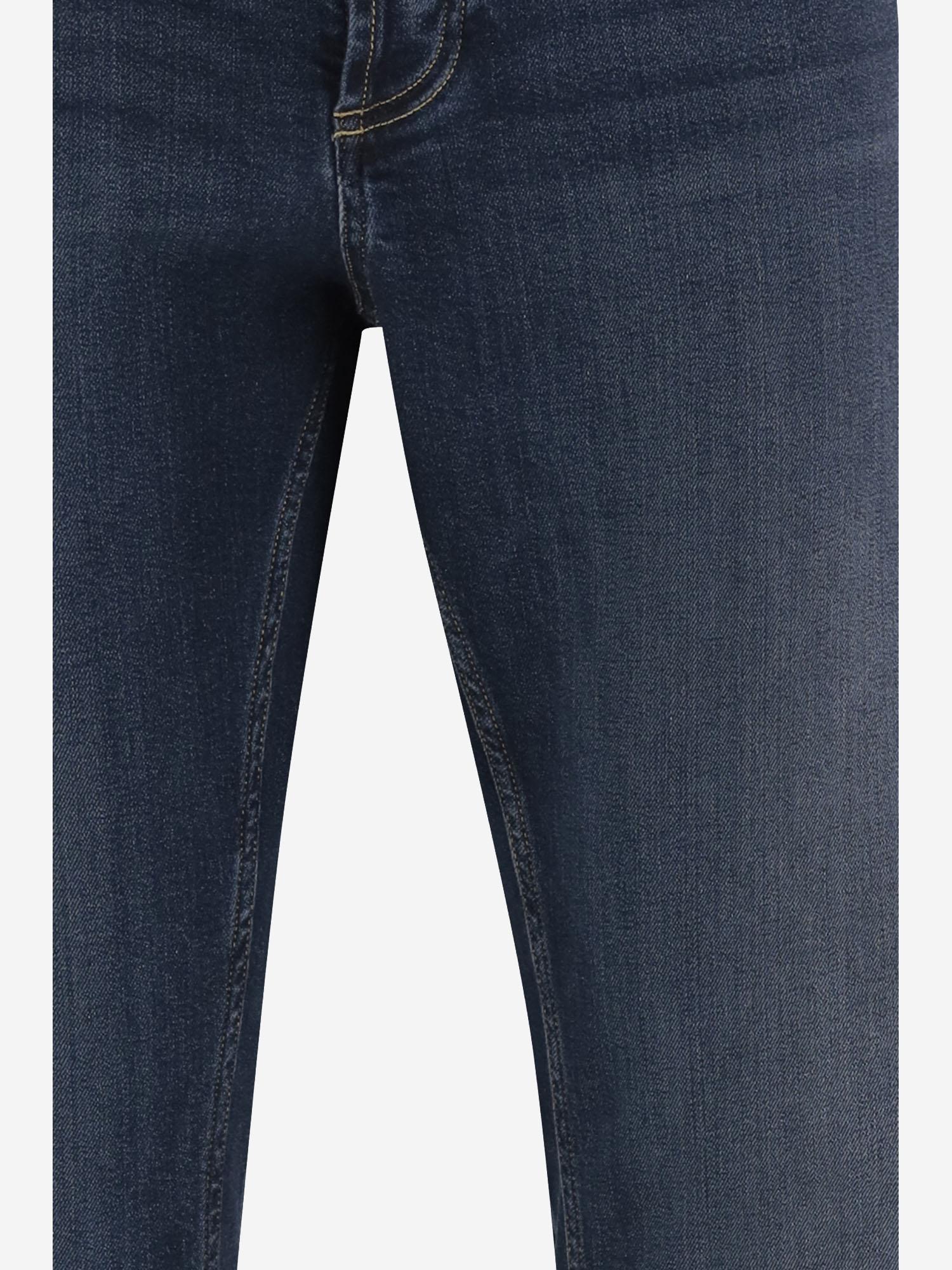 Stretch Cotton Denim Jeans — Navy