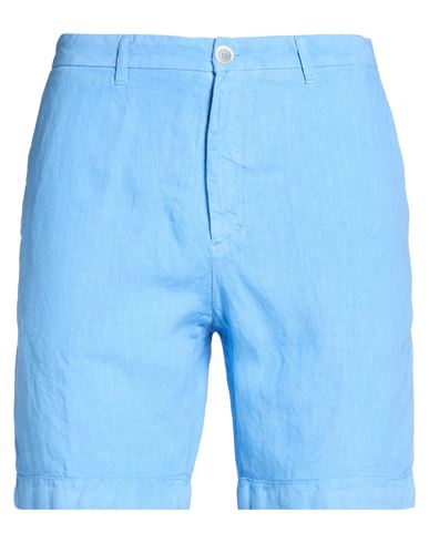 Man Shorts & Bermuda Shorts Light blue Size 30 Linen