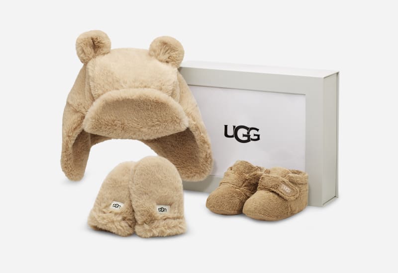 ® Infants' Bixbee And Hat And Mitten Set Faux Fur/Textile/Recycled Materials Boots in Blond