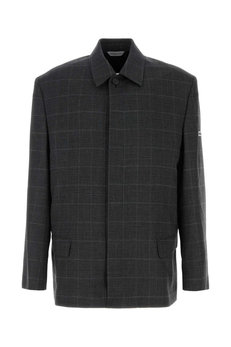 Embroidered Wool Blazer