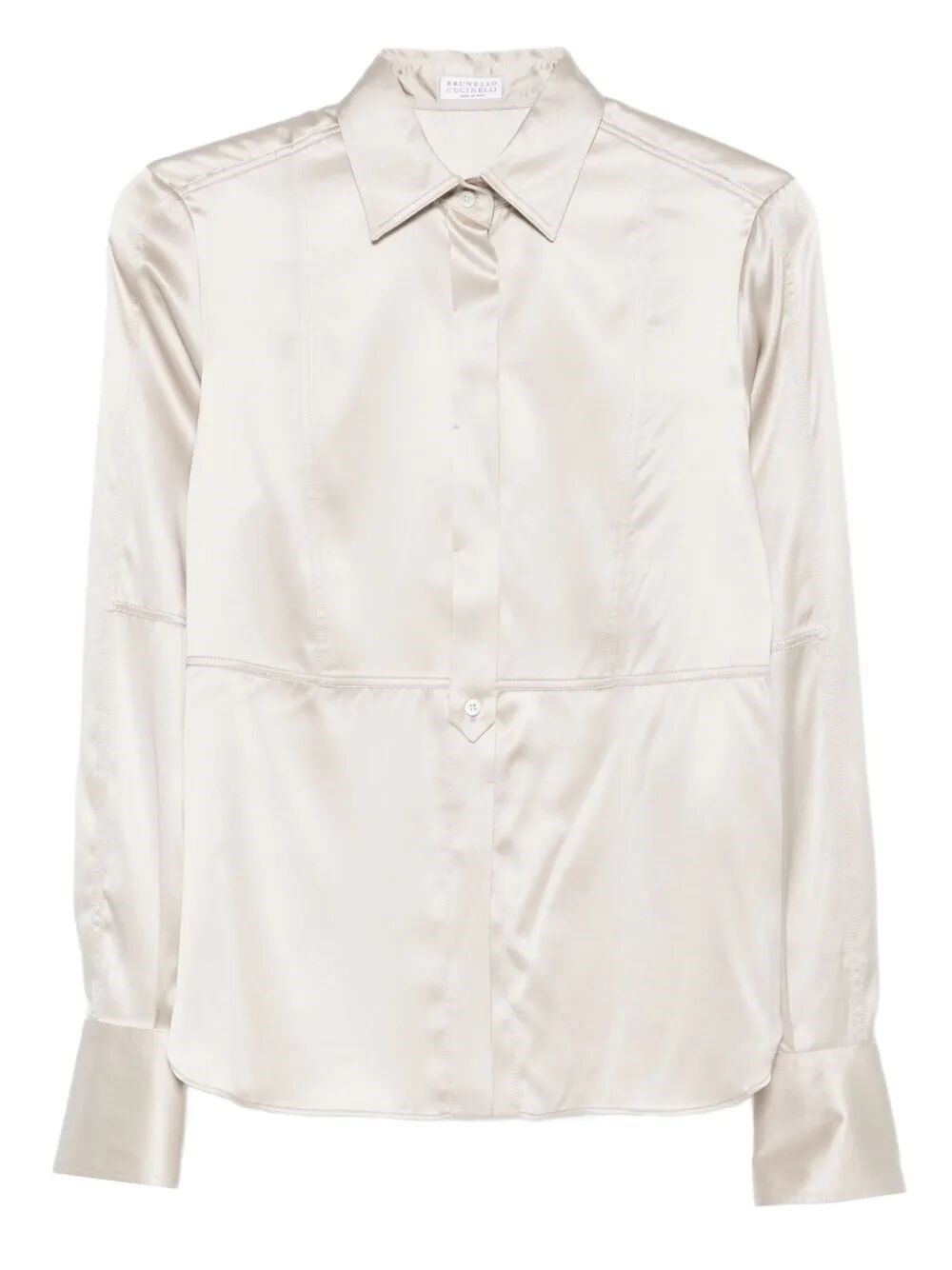 Satin Shirt With Monili