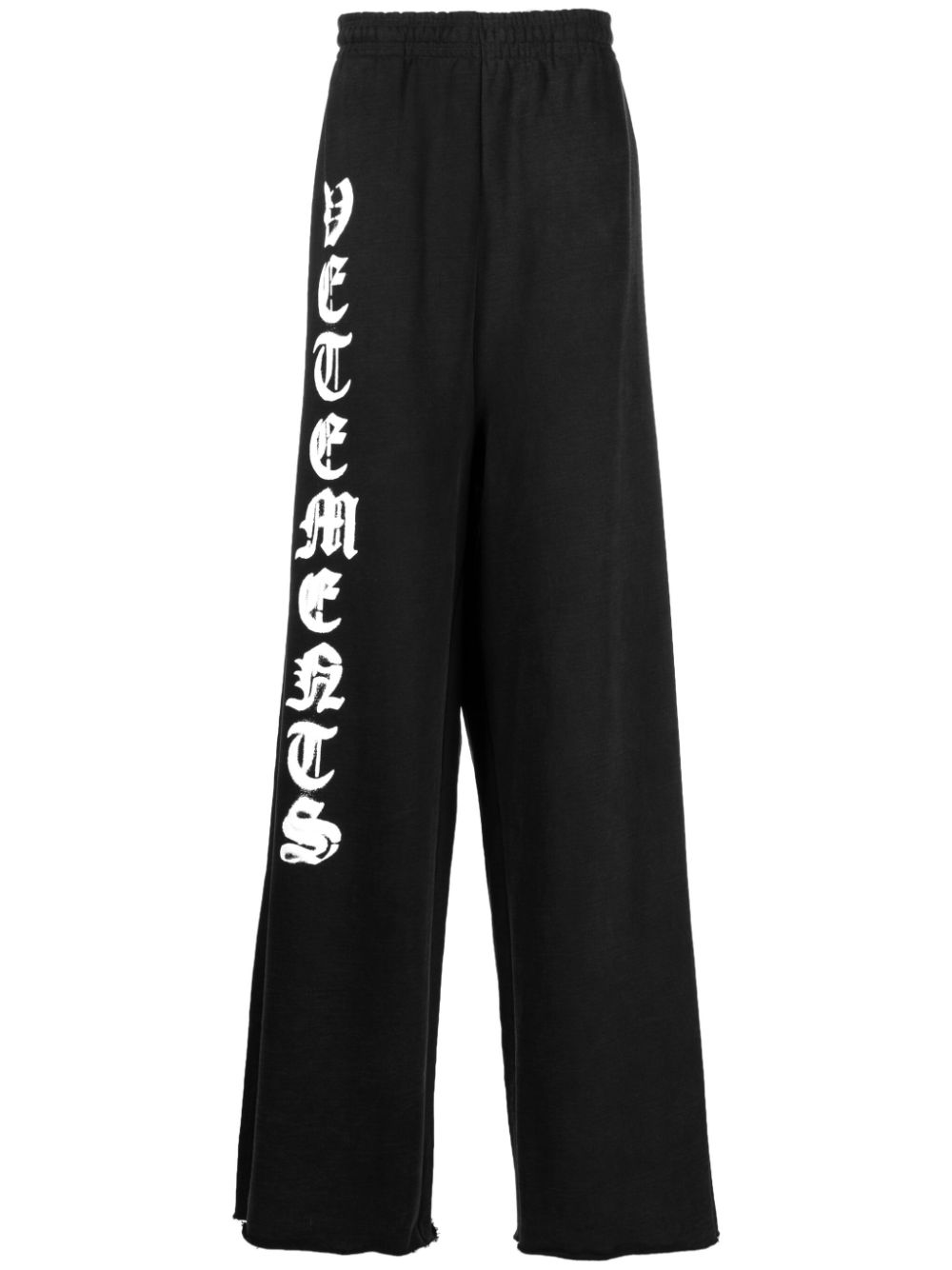 Logo-print cotton track pants - Black