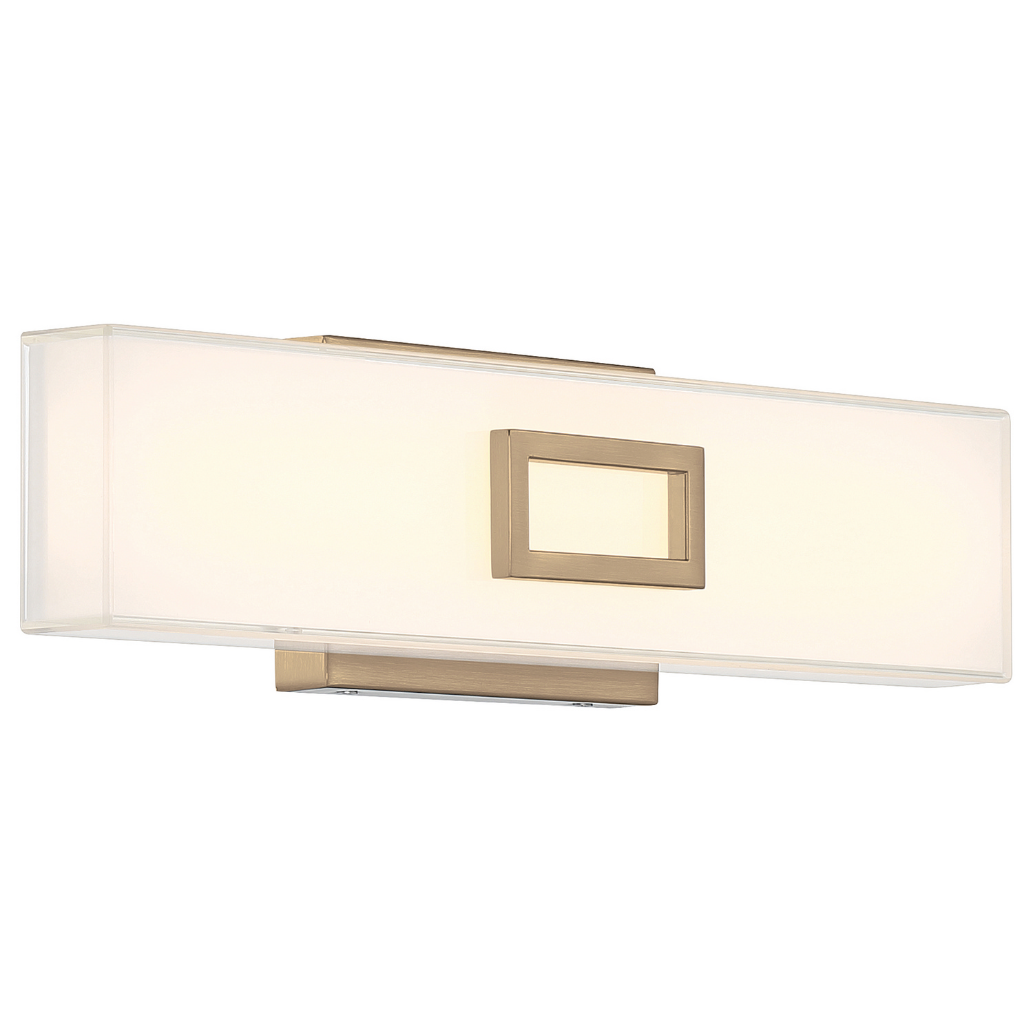 Restore 1-Light LED Bathroom Vanity Light in Antique Brushed Bra
