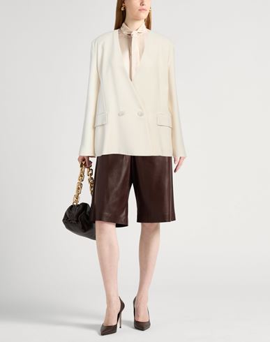 Liviana Conti Woman Blazer Cream Size 8 Viscose, Acetate, Polyester