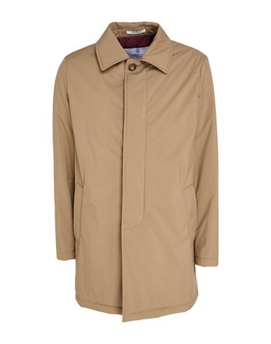 Man Coat Light brown Size 38 Recycled polyester, Polyester