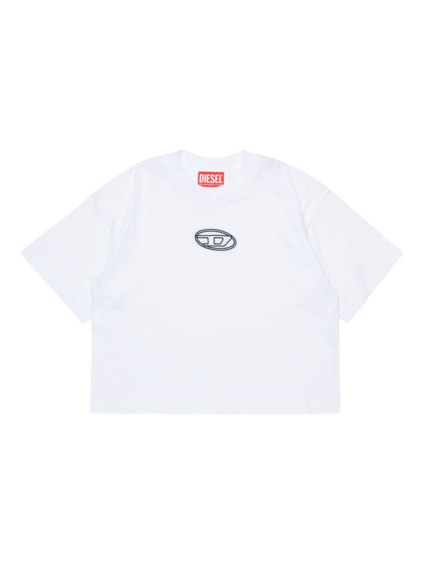 Girls White Logo T-shirt