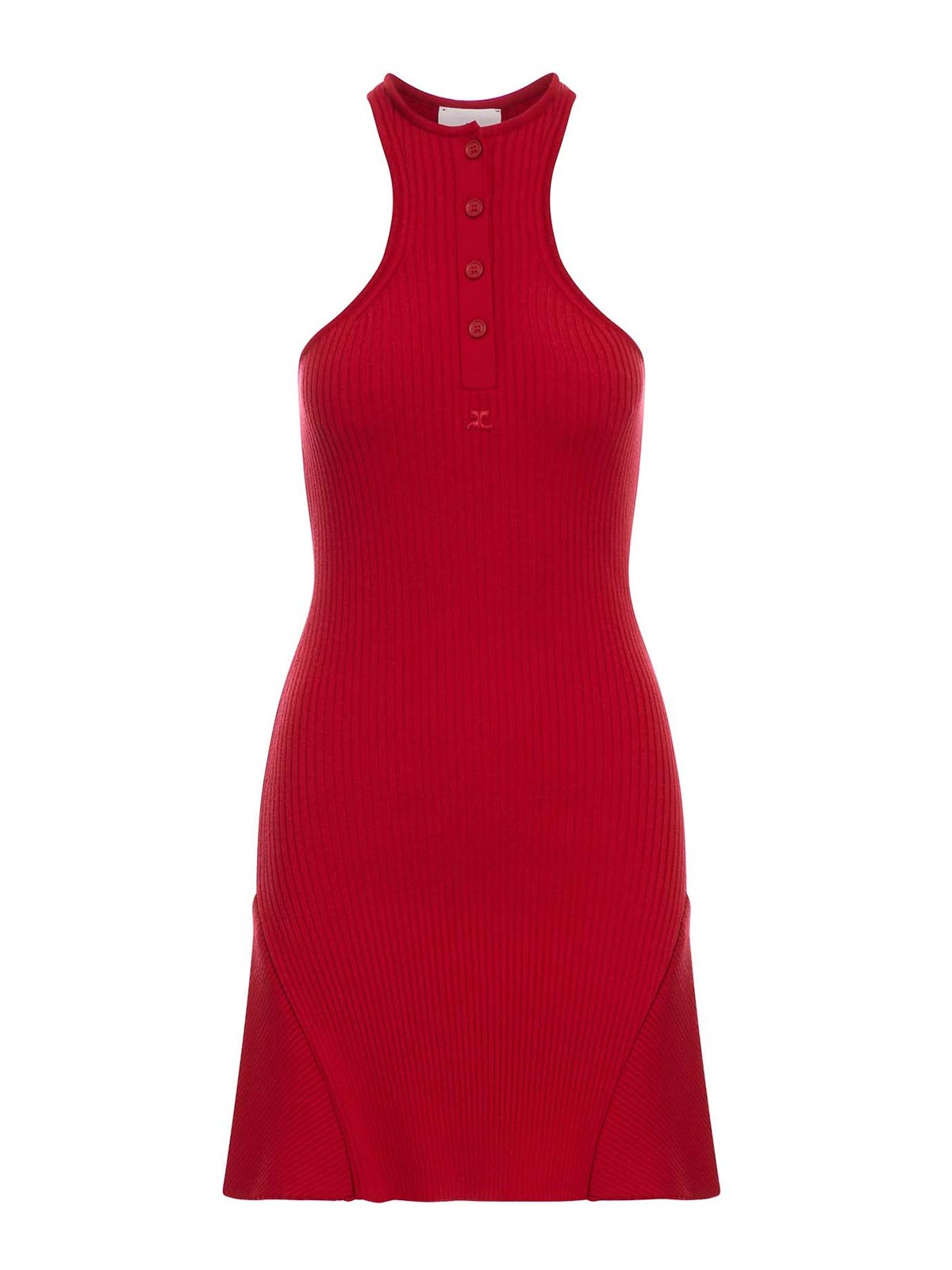Red Viscose Blend Dress