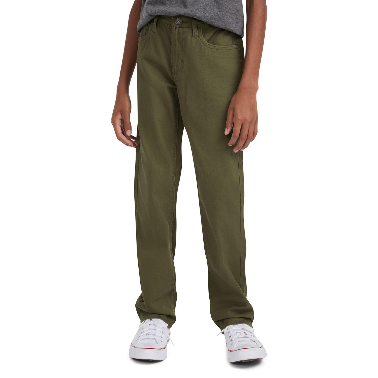 Big Boys 511 Stretch Twill Pants:- Olive Night-Online Only