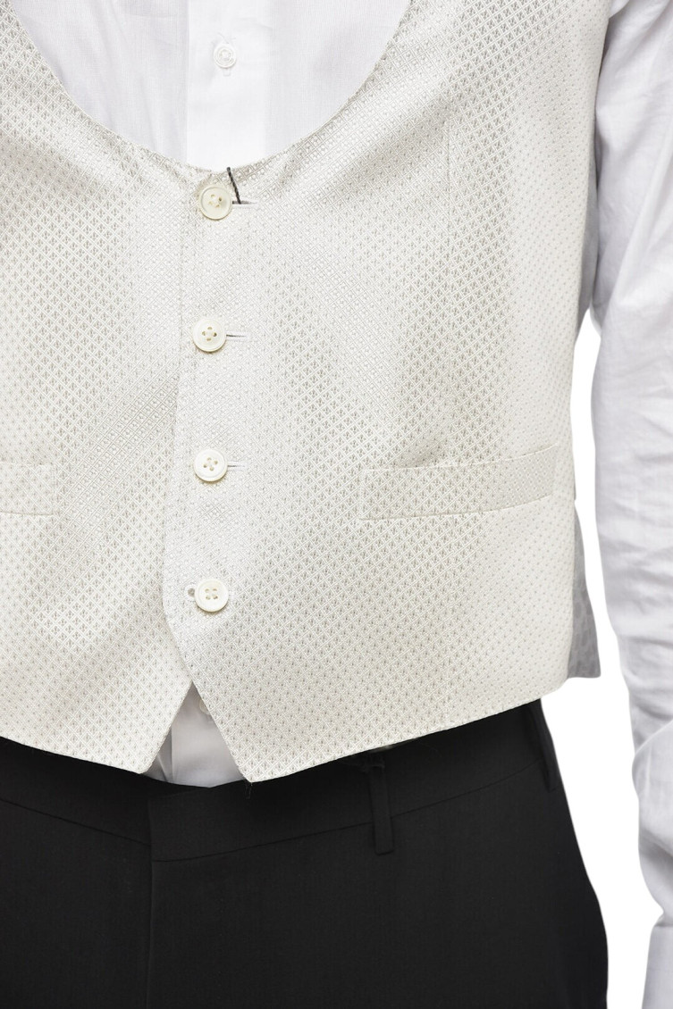 Light Grey Embroidered Waistcoat