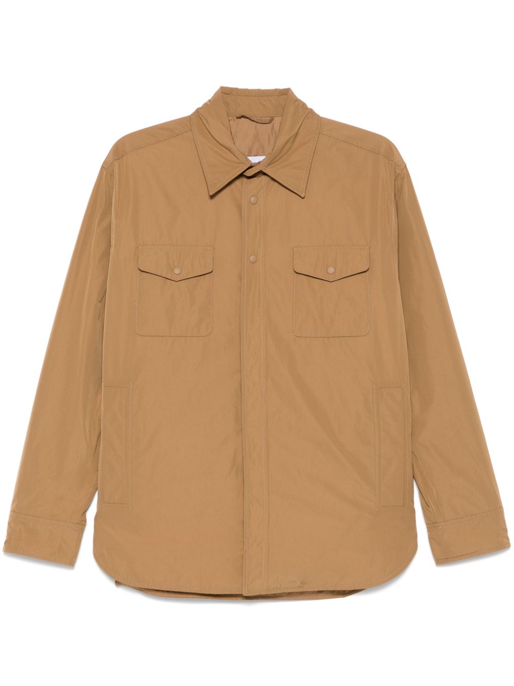 Padded shirt jacket - Brown