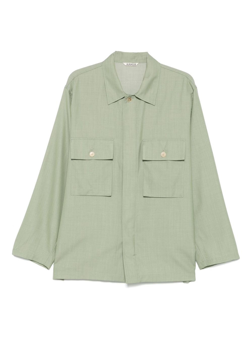 Auralee wool shirt - Green