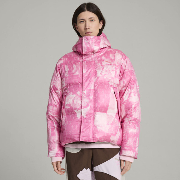 PUMA x KIDSUPER Men's Down Jacket in Pink
