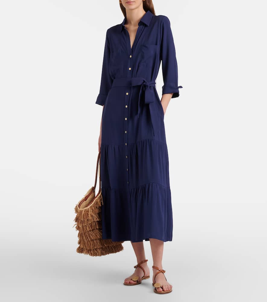 Tiered shirt dress
