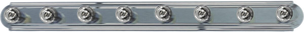 Essentials 8-Light Bathroom Vanity Light, Satin Nicke