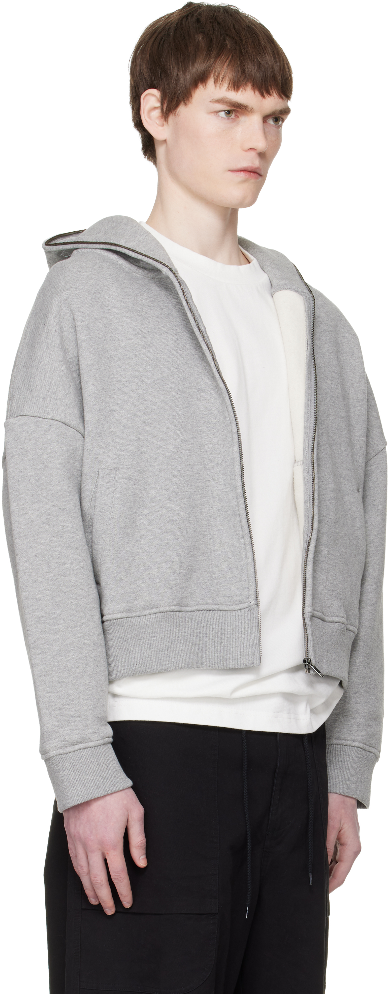 Gray Eternal Zip Hoodie