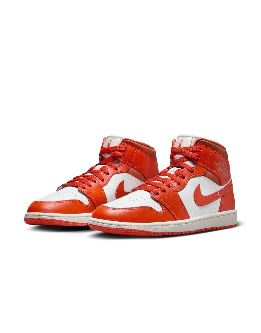 Air Jordan 1 Mid sneakers in orange-Red