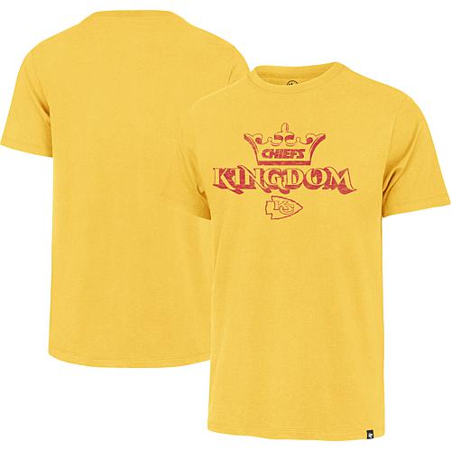 Men's Gold Kansas City Chiefs Chiefs Kingdom Regional Franklin T-Shirt