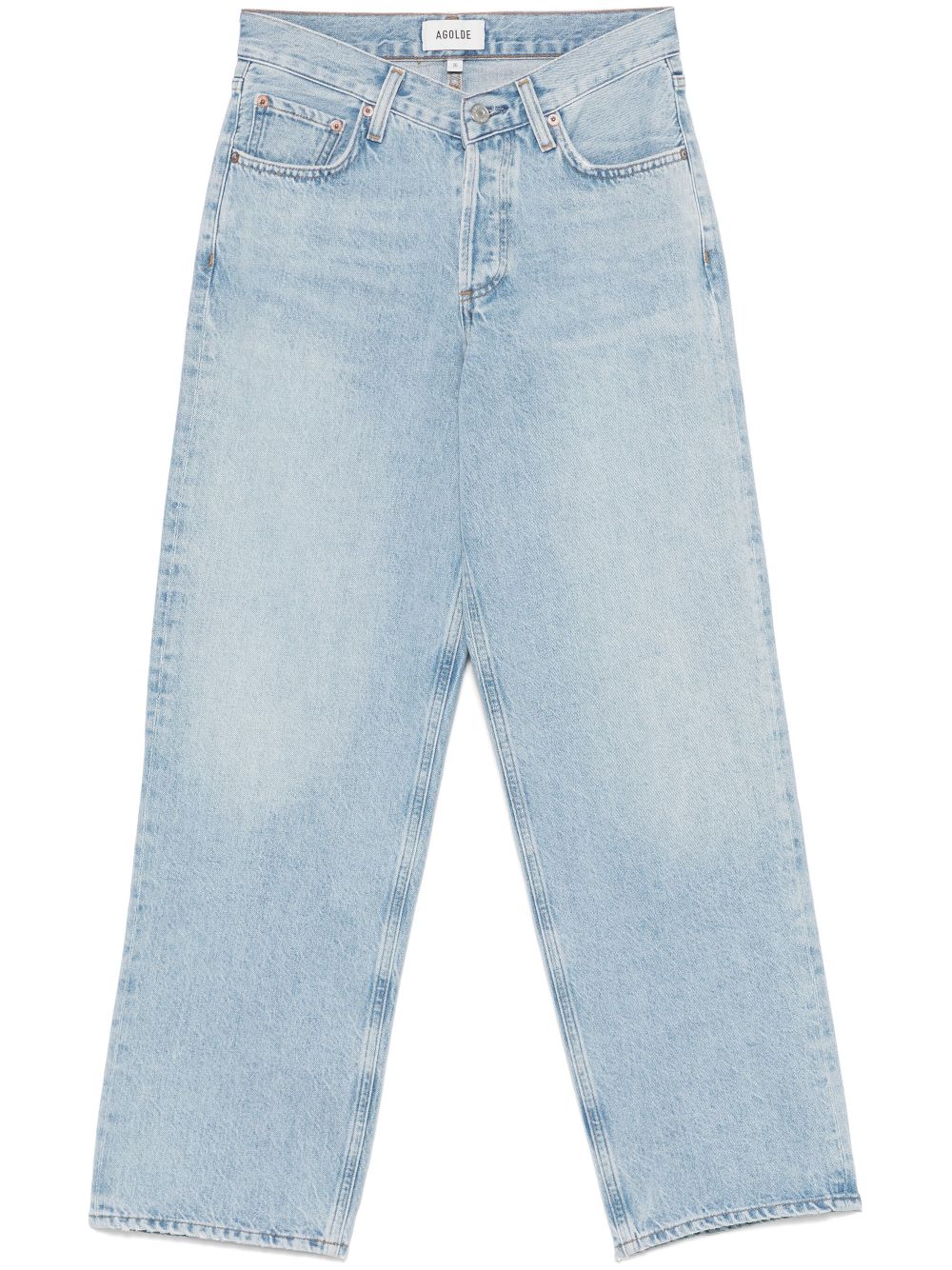 V-waist jeans - Blue