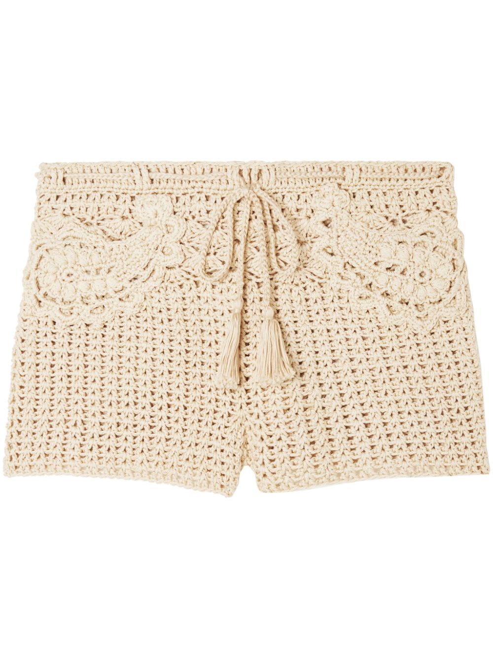 Conch Shell woven cotton shorts - Neutrals