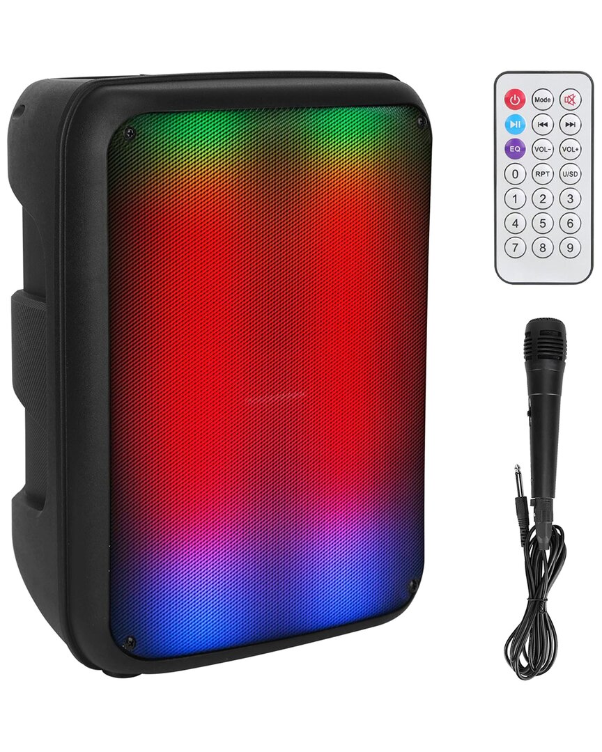 IMounTEK 8In Portable Wireless Party Speaker with Colorful Lights