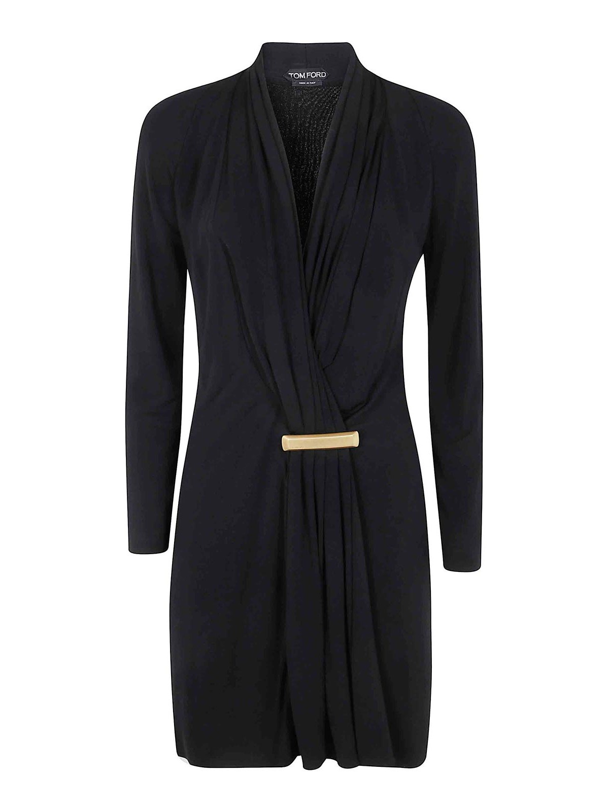 V-Neck Long Sleeve Cocktail Dress