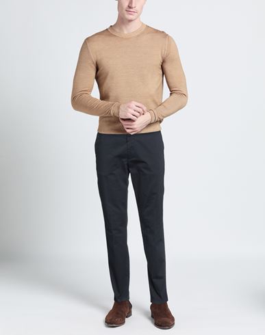 Man Pants Navy Size 28 Cotton, Elastane