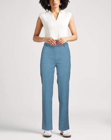 Woman Pants Slate blue Size 00 Polyester, Wool, Elastane, Polyamide