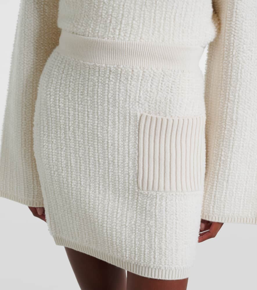 Imogen knitted cashmere miniskirt