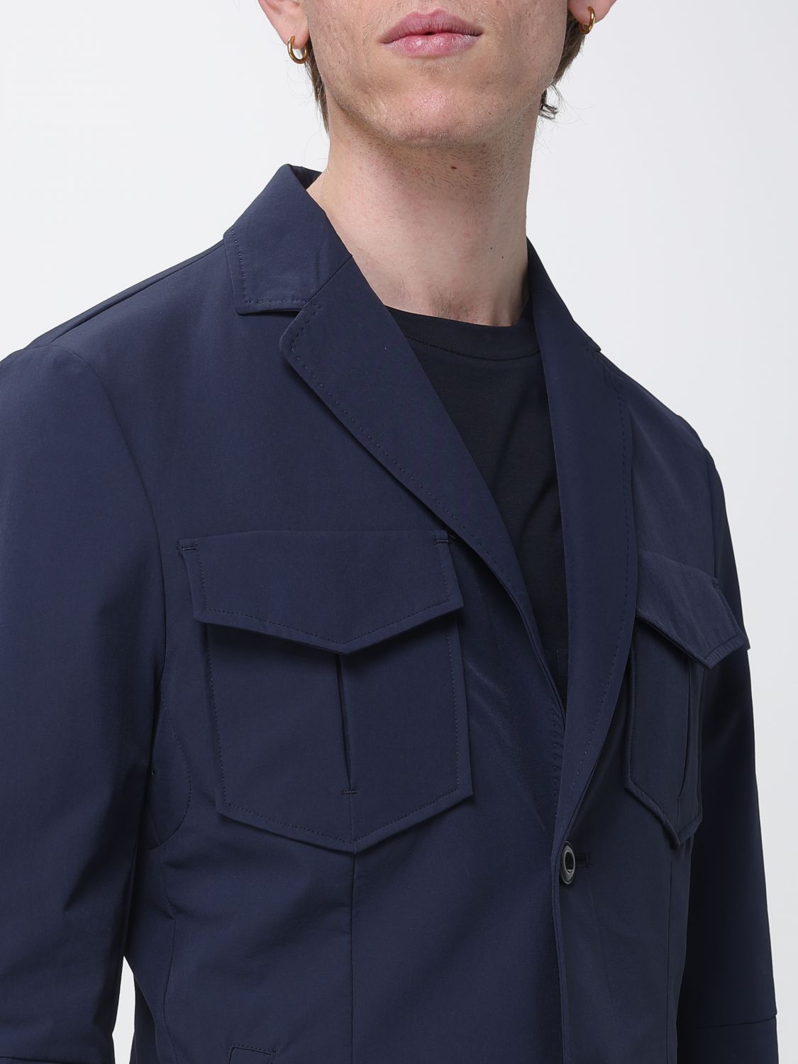 Jacket Men color Blue