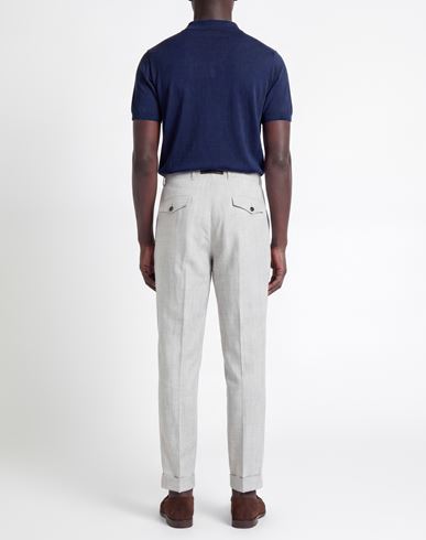 Man Pants Light grey Size 34 Linen