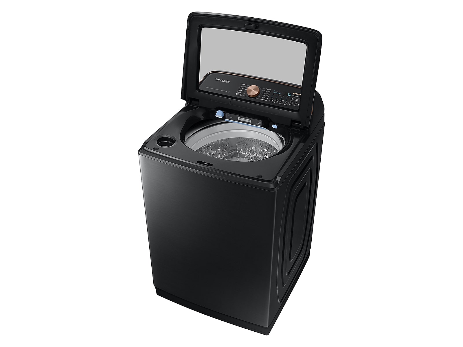 5.4 cu. ft. Extra-Large Capacity Smart Top Load Washer with Pet Care Solution and Auto Dispense System in Brushed Black(WA54CG7550AVA4)