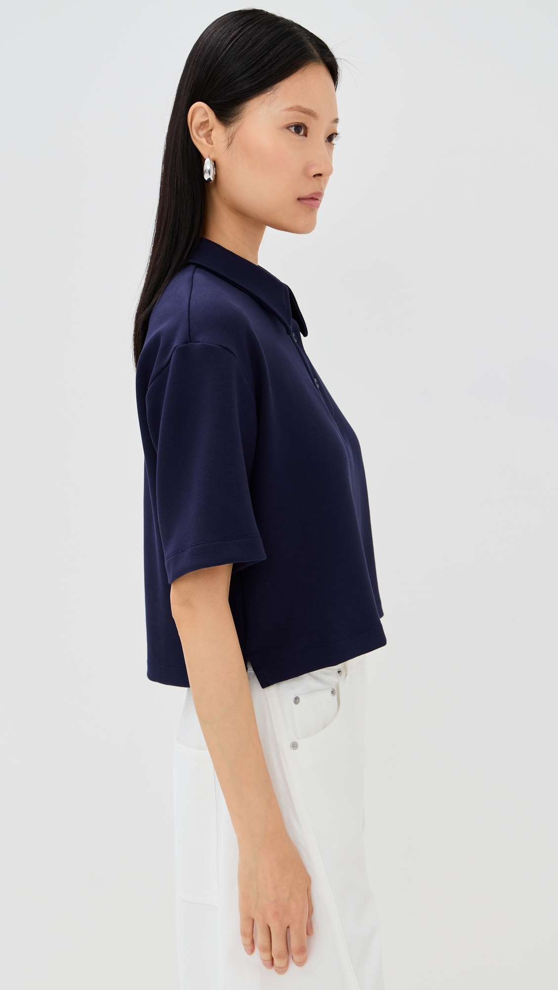 Josephine Polo Top Navy
