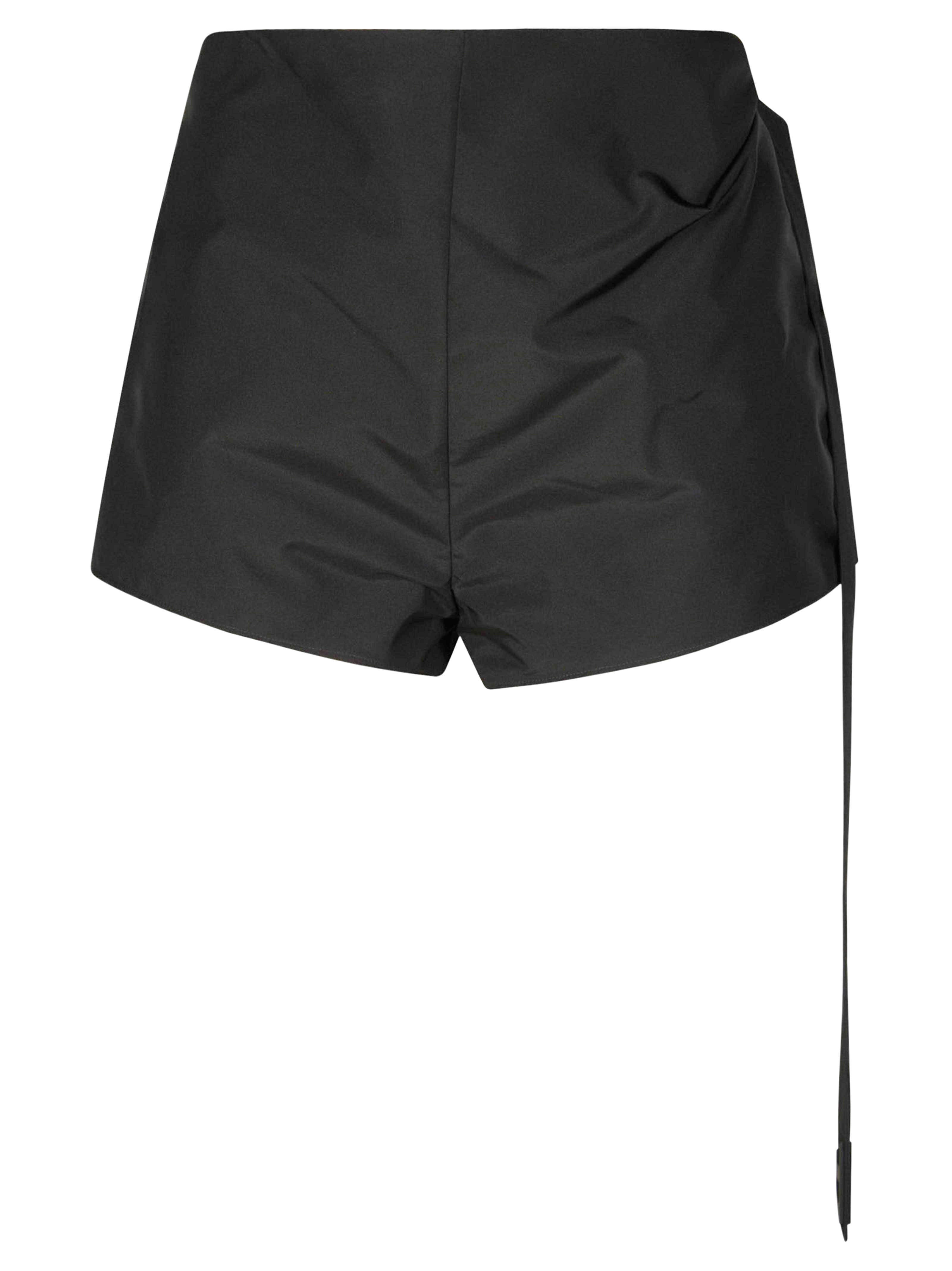 Women's Taffeta Shorts with Wrap Effect