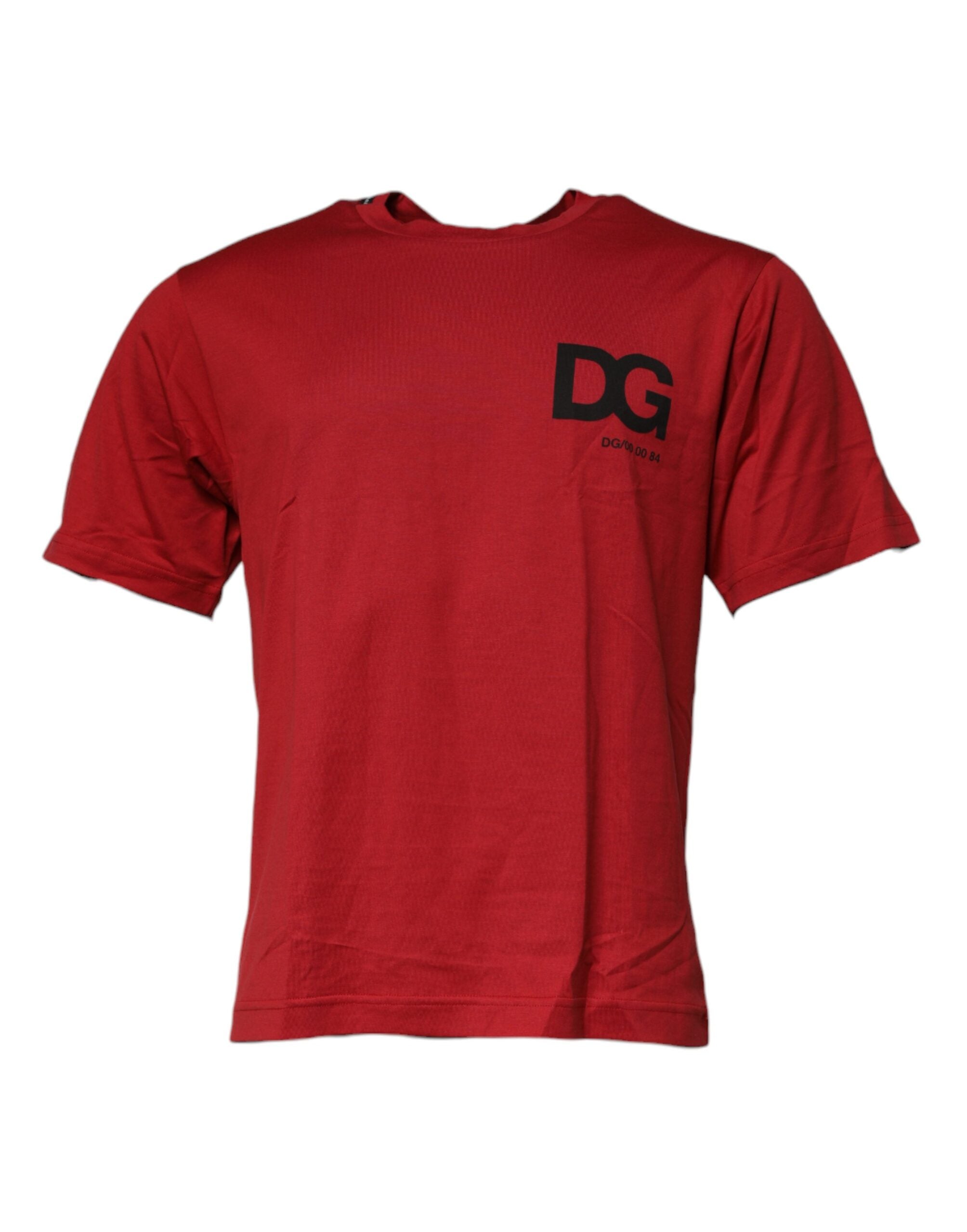 Logo-Print Cotton T-Shirt — Red