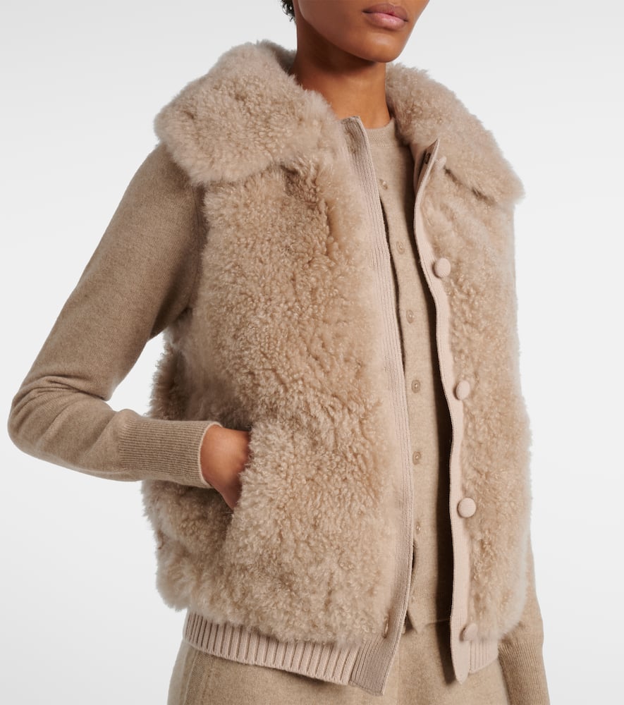 Shearling vest