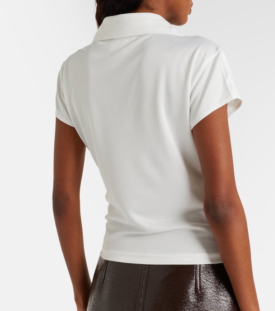 Courrèges Logo jersey polo shirt