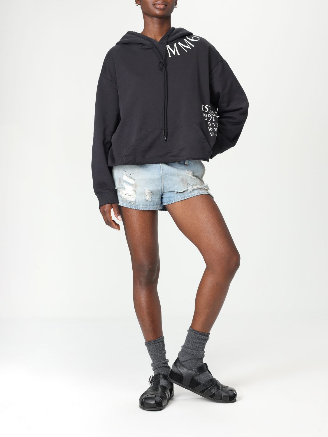 Short MM6 MAISON MARGIELA Woman color Blue
