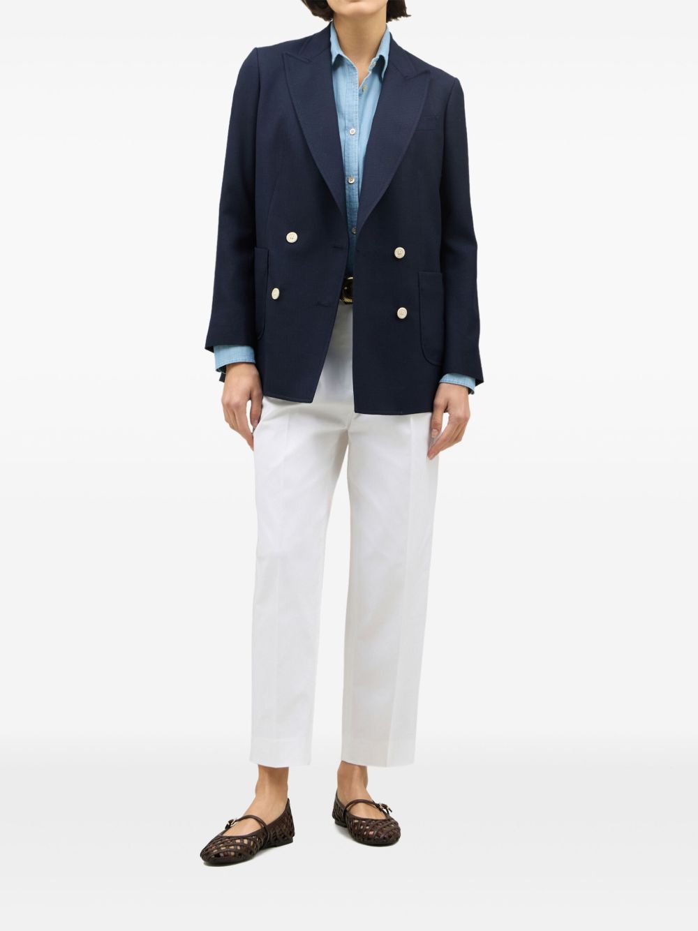 Boglioli button-down blazer - Blue